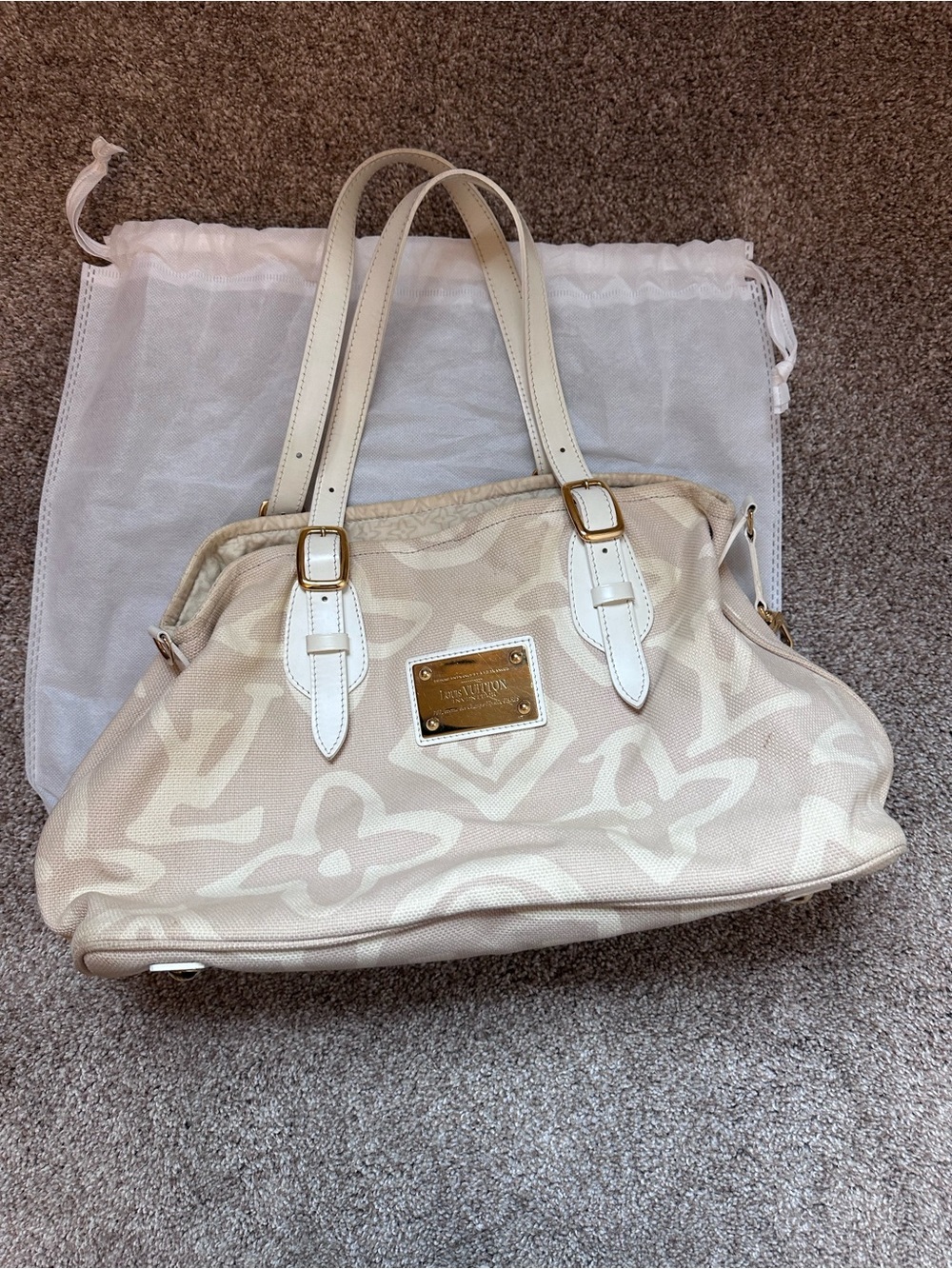 Authentic Louis Vuitton Canvas Tote